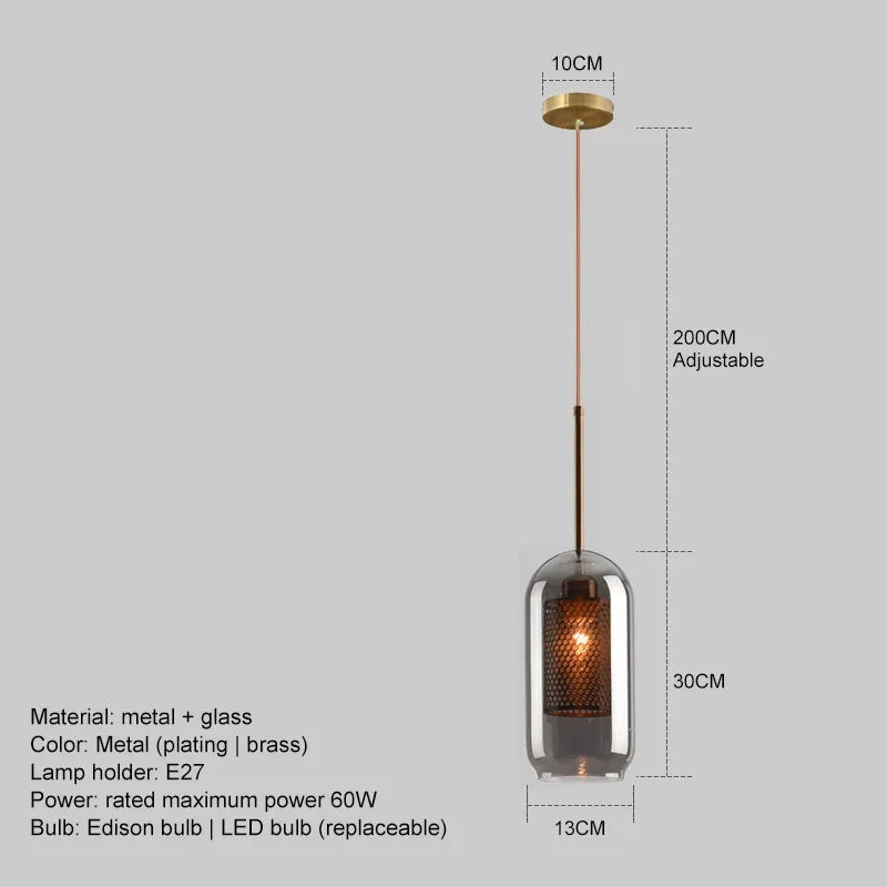 Modern Nordic Glass Decorative Pendant Light