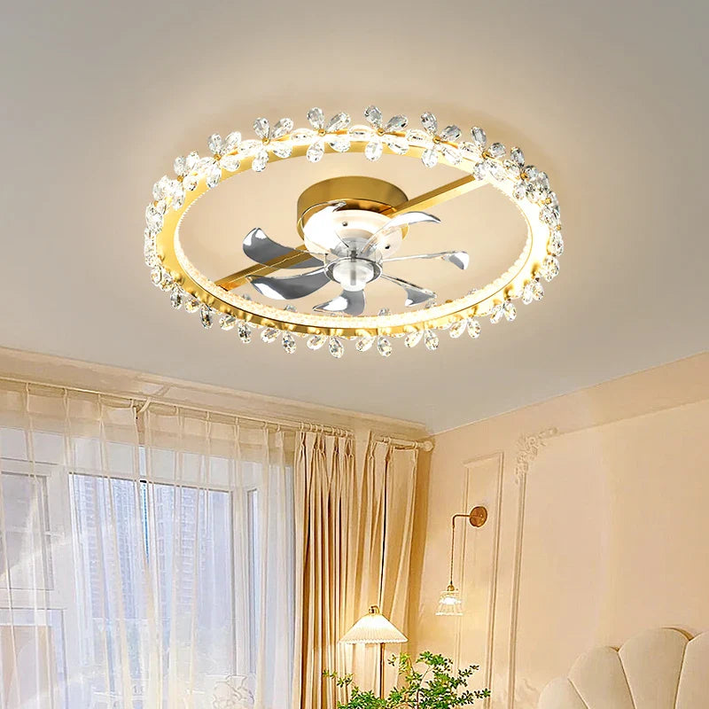 Modern Ceiling Fan with Light and Smart Control