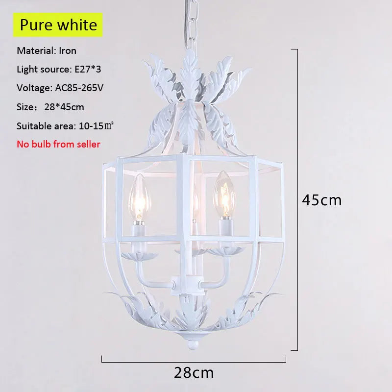 Vintage Nordic Iron Loft Style Pendant Light
