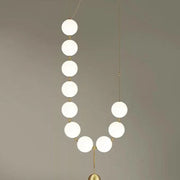Italian Designer CC 10 LED Glass Ball Pendant Light