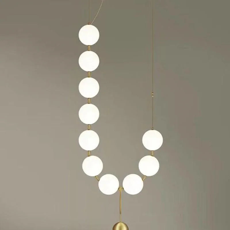 Italian Designer CC 10 LED Glass Ball Pendant Light