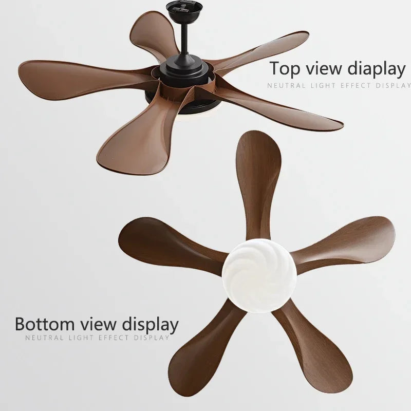 Modern Ceiling Fan with Light and Silent Strong Winds
