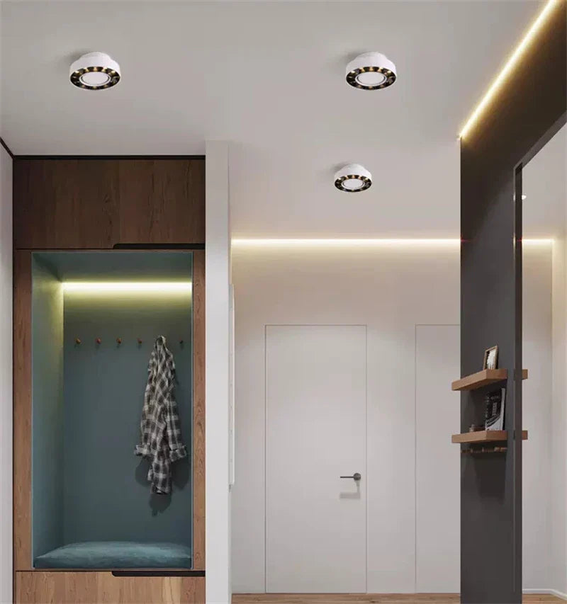 Adjustable Anti-Glare LED Ring Surface-Mounted Spotlight