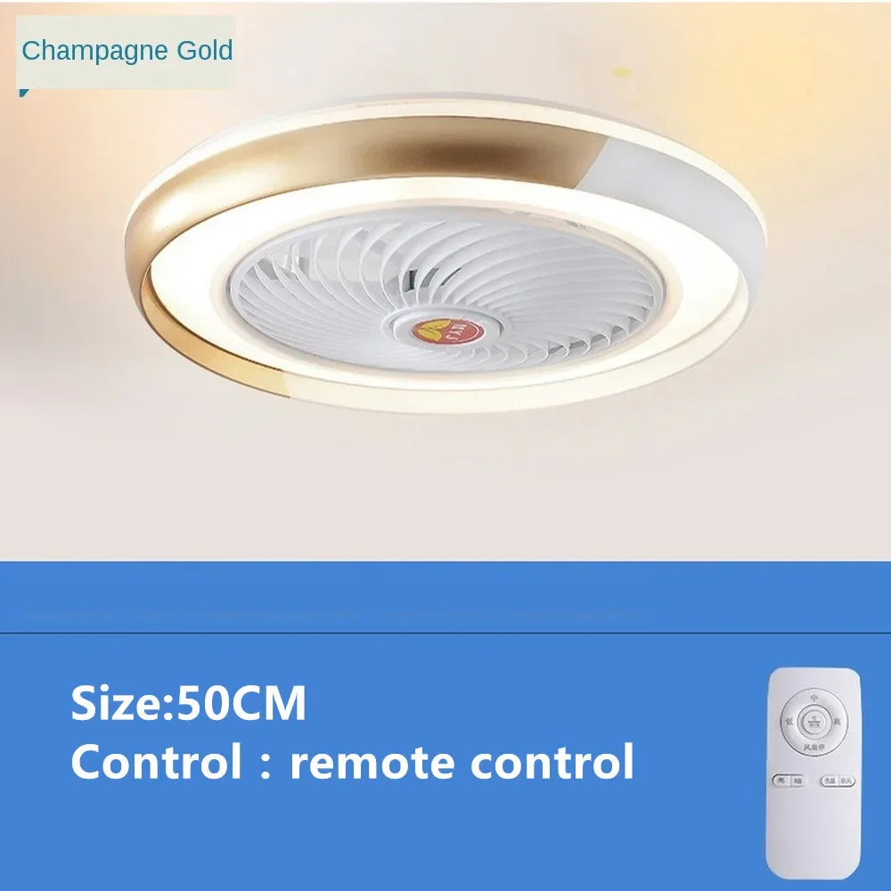 Smart Bluetooth Ceiling Fan with Light and Remote Control
