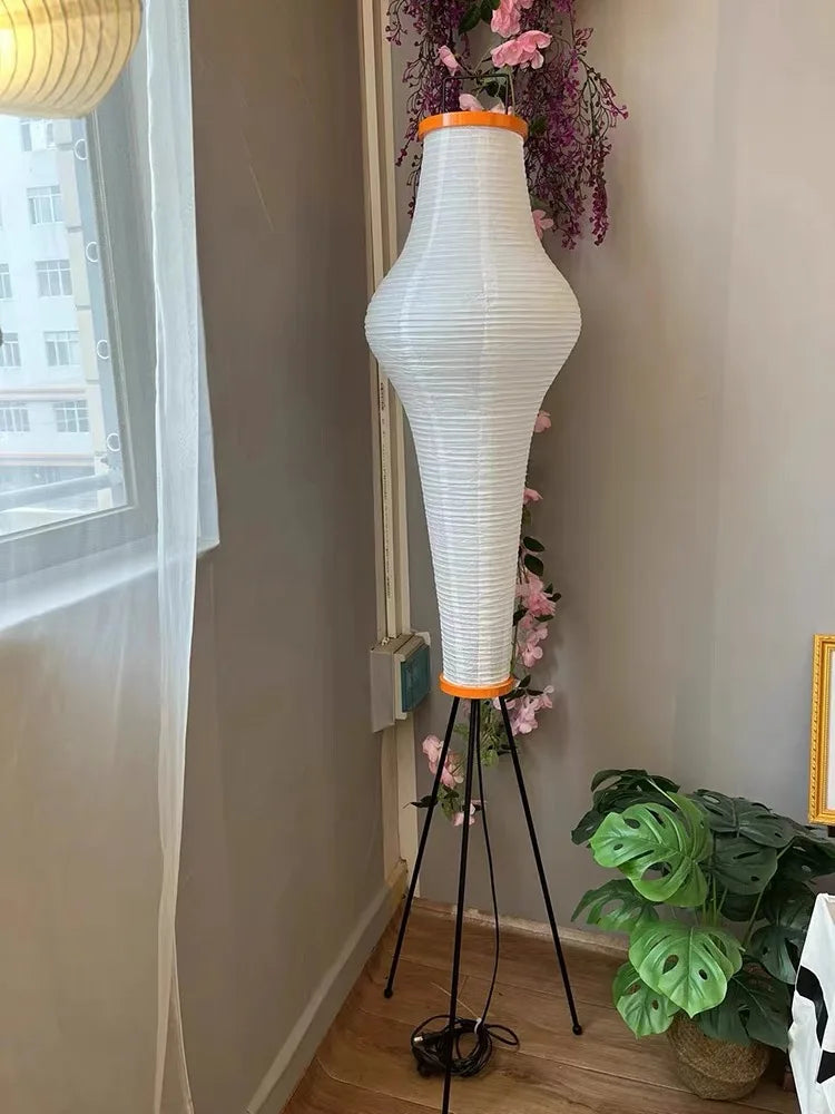 Japanese Design Rice Paper Floor Lamp for Modern Interiors