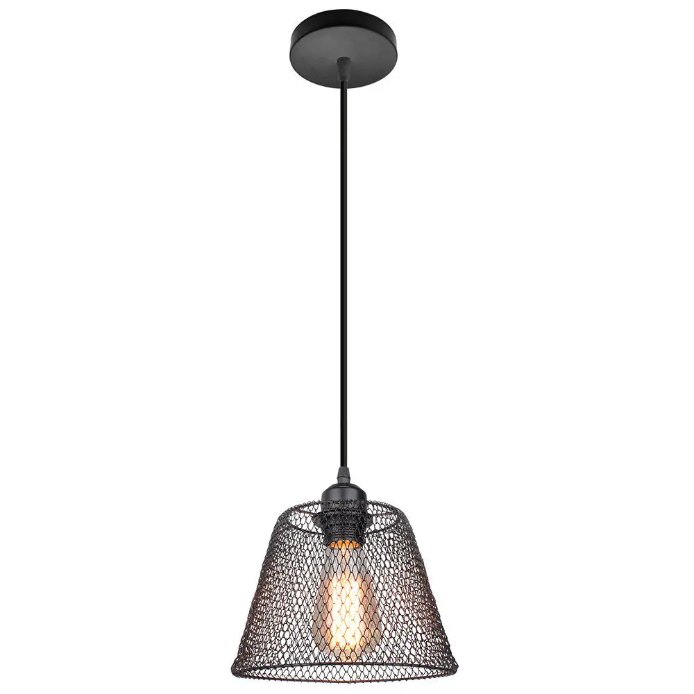 Retro Industrial Metal Cage Pendant Light for Home Decor