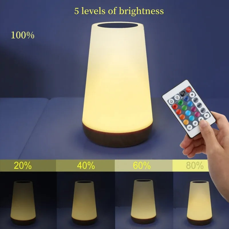 Portable USB Rechargeable Desk Lamp with Adjustable Brightness