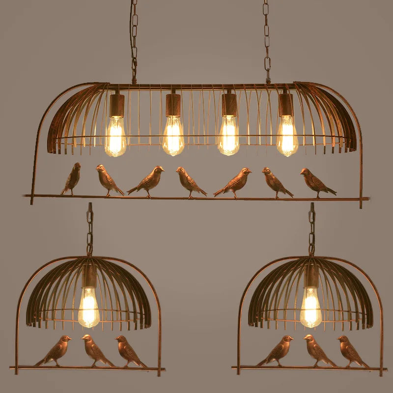 Creative Retro Industrial Bird Iron Pendant Light for Loft, Restaurant, Bar