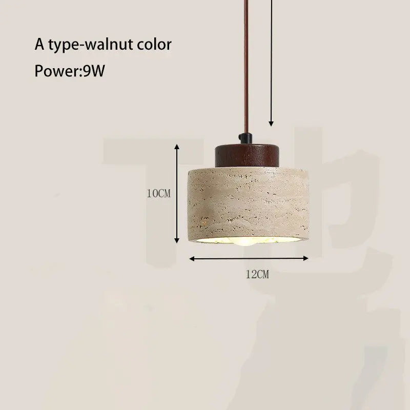 Retro Cave Stone Pendant Light for Home Decor
