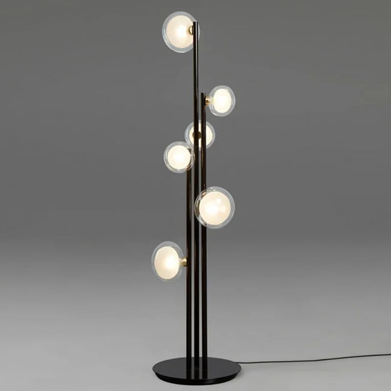 Vintage Glass Floor Lamp for Minimalist Nordic Decor