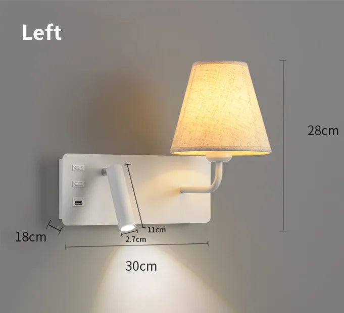 Modern USB Indoor LED Wall Sconce