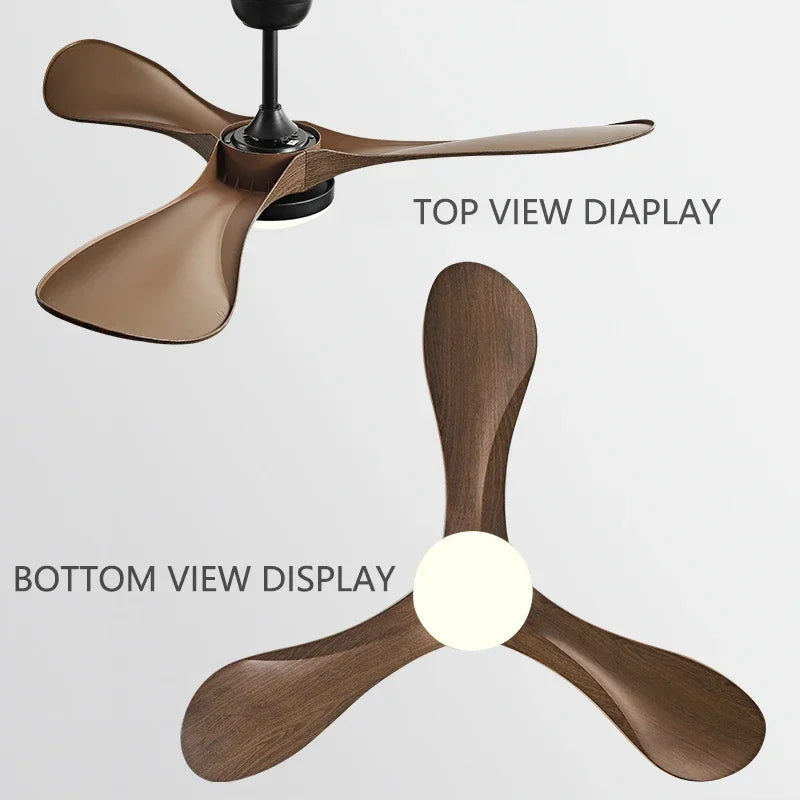 Electric Ceiling Fan with Light and Remote Control