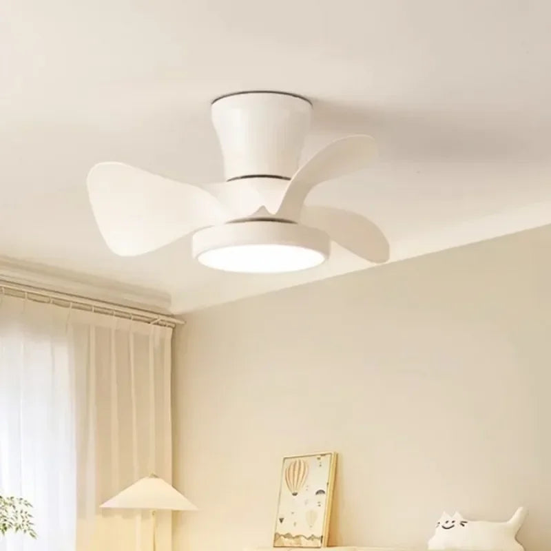 Contemporary Quiet Ceiling Fan with LED Light & Remote Control