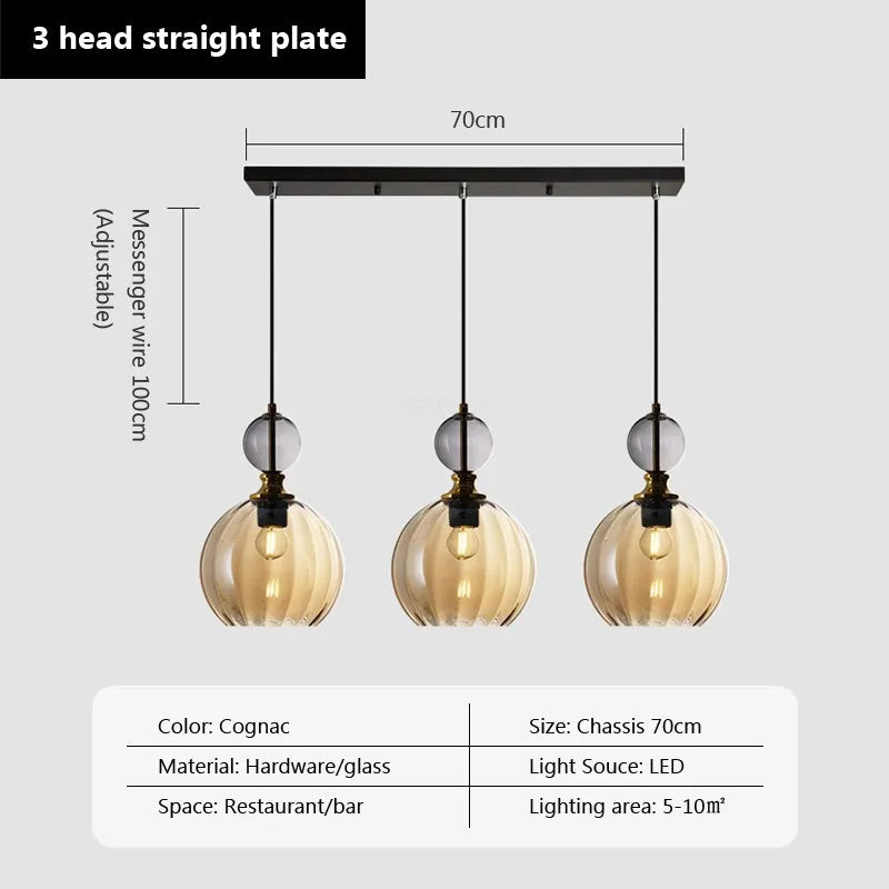 Nordic LED Glass Pendant Light