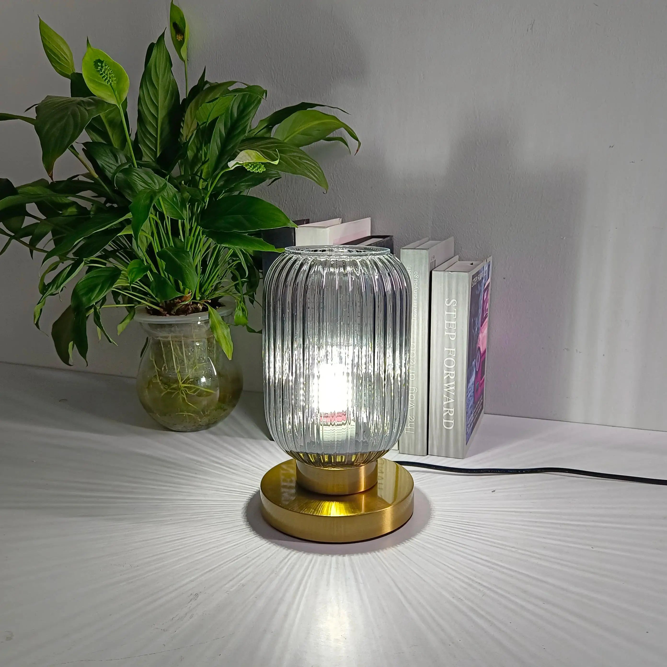 Nordic Pumpkin Glass Table Lamps for Study & Bedroom Décor