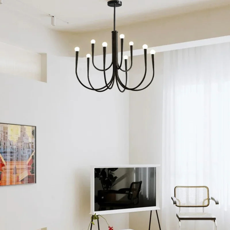 French Style Decorative Candle-Shaped Pendant Light