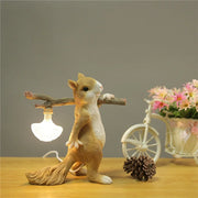 Smart Squirrel Mini Night Light - Decorative Bedside Lamp for Kids
