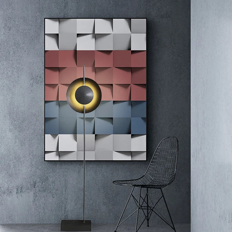 Modern Minimalist Natural Marble Floor Lamp for Elegant Interiors