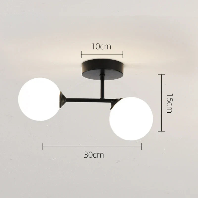 Nordic Style LED Ceiling Light for Home Decor - Bedroom, Living Room, Hallway