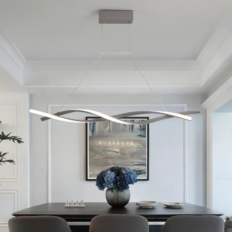 Modern Dimmable Rotating LED Chandelier for Decorative Lighting
