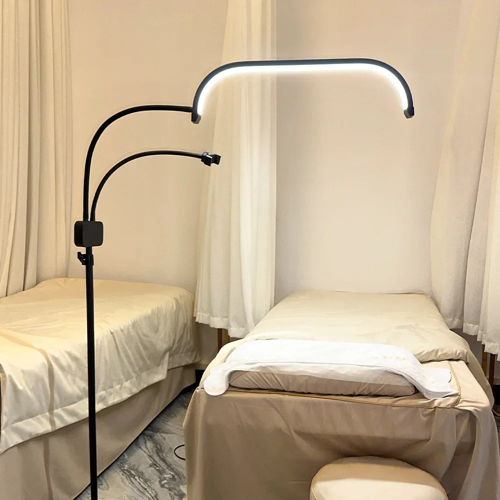 Adjustable LED Floor Lamp for Beauty and Aesthetic Salon
