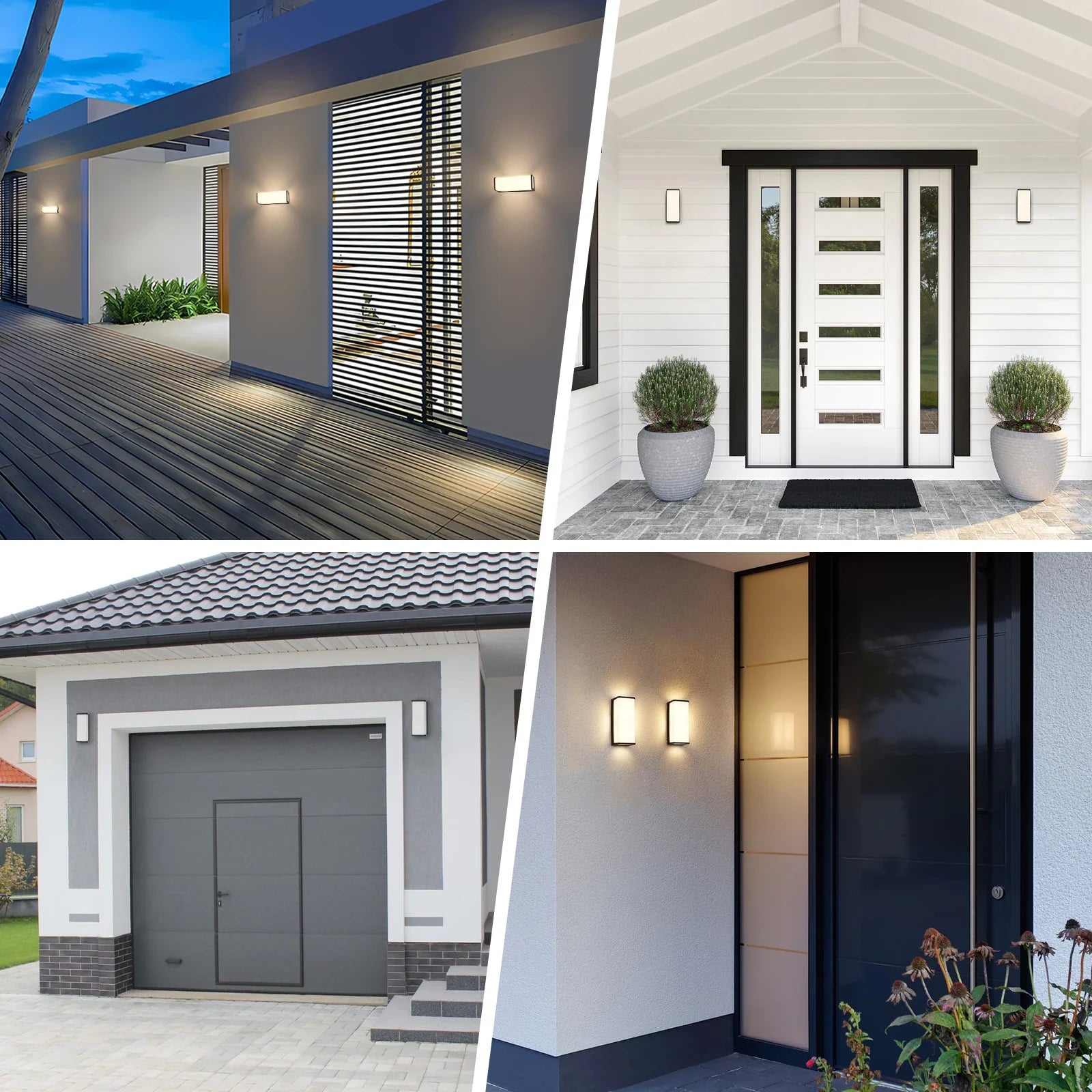Modern Waterproof LED Outdoor Wall Sconce for Balcony, Garden, and Porch Lighting