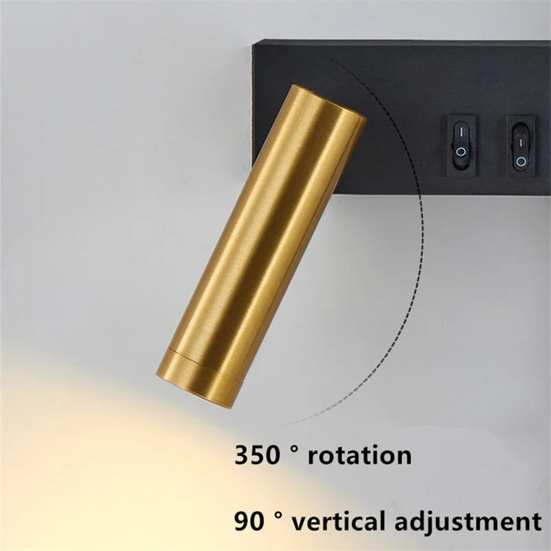 Scandinavian Wall Bedside Lamp for Modern Interiors