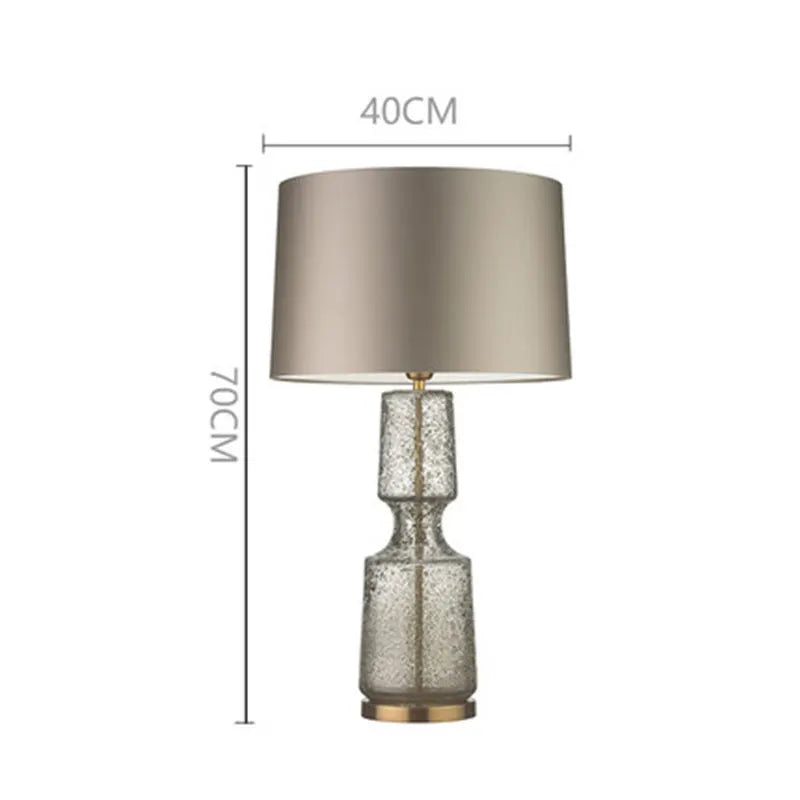 Retro Glass Table Lamp - Minimalist Design for Home Decor
