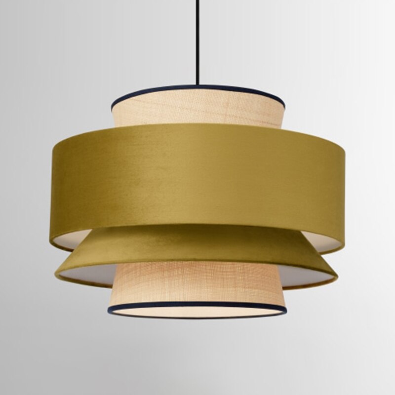 Modern Multi-Shade Fabric Pendant Light Bria