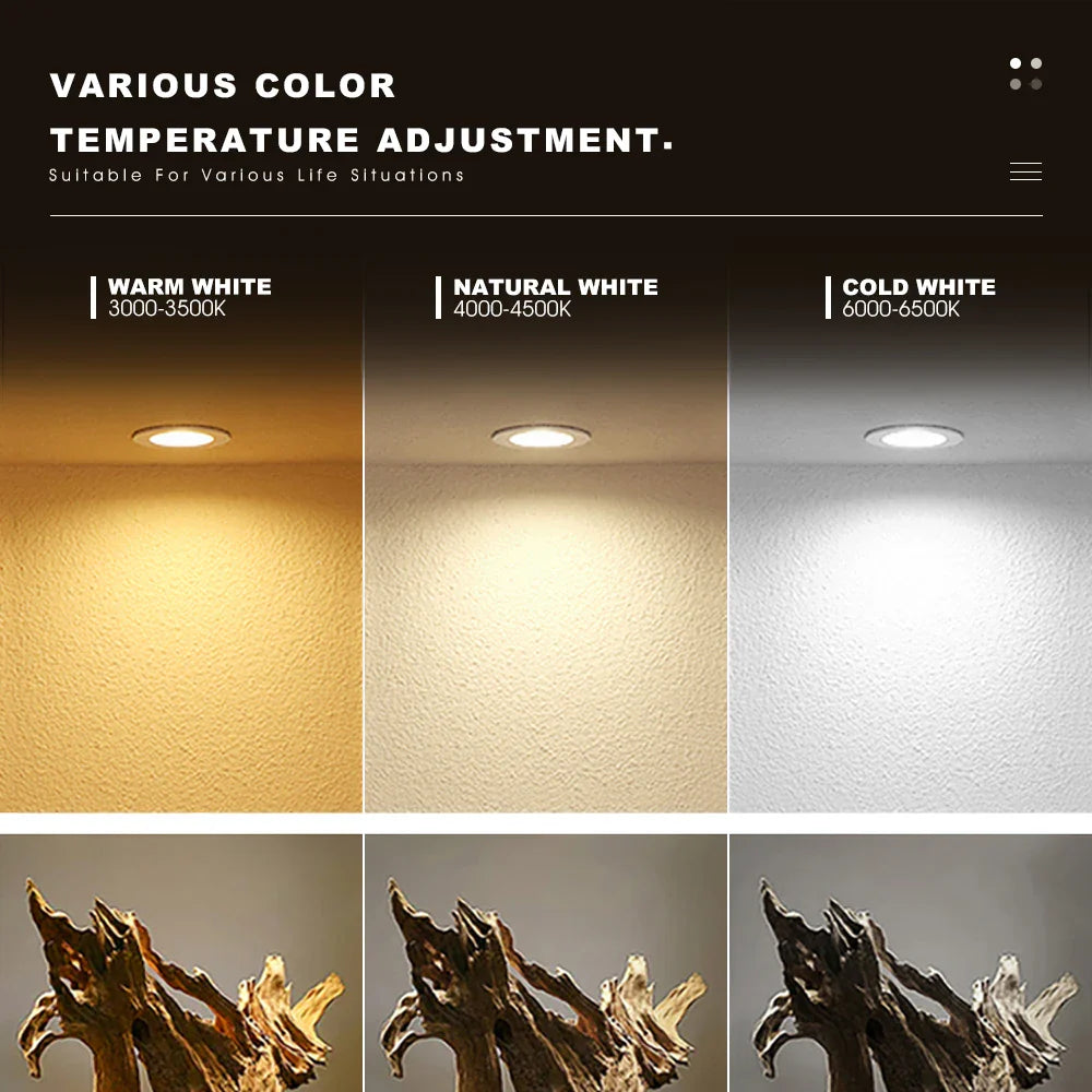 Waterproof Round or Square LED Spot Light for Indoor Use