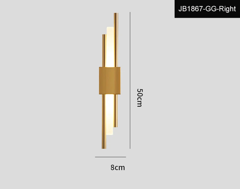 Modern LED Wall Sconce - Long Strip Design