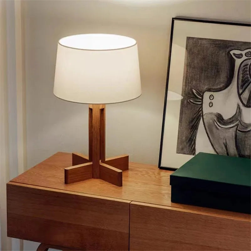 Wabi Sabi Wooden Floor Lamp for Modern Interior Decor