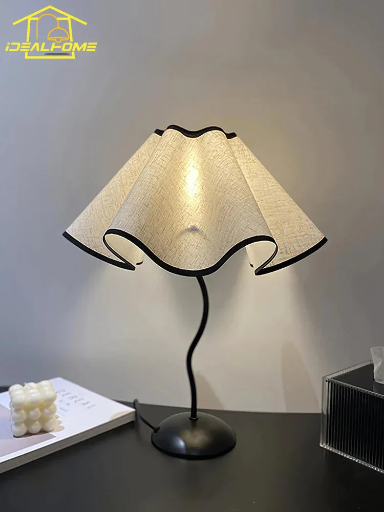 Modern Floral Fabric Floor Lamp