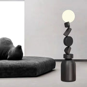 Round Glass Design Floor Lamp for Modern Decor