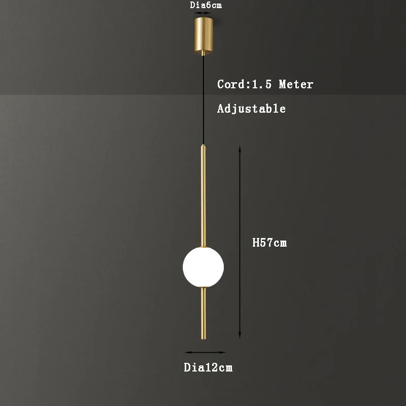 Elegant Fumi Gold Pendant Light