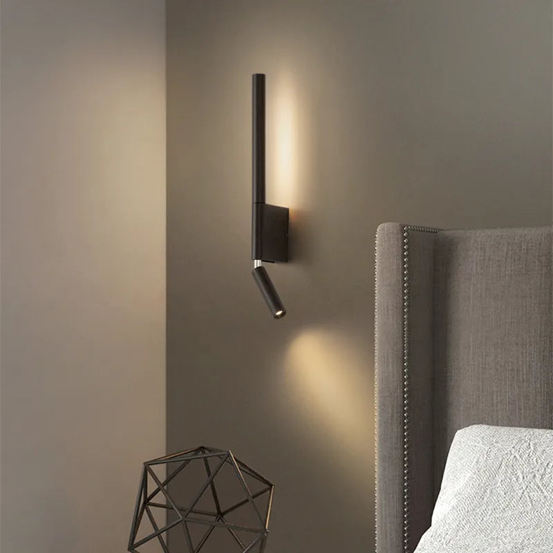 Adjustable 330-Degree Wall Lamp with Minimalist Switch for Hotel & Master Bedroom