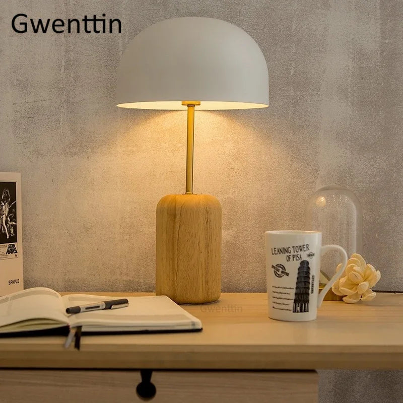 Nordic Wooden Lamps for Decorative Office and Reading
