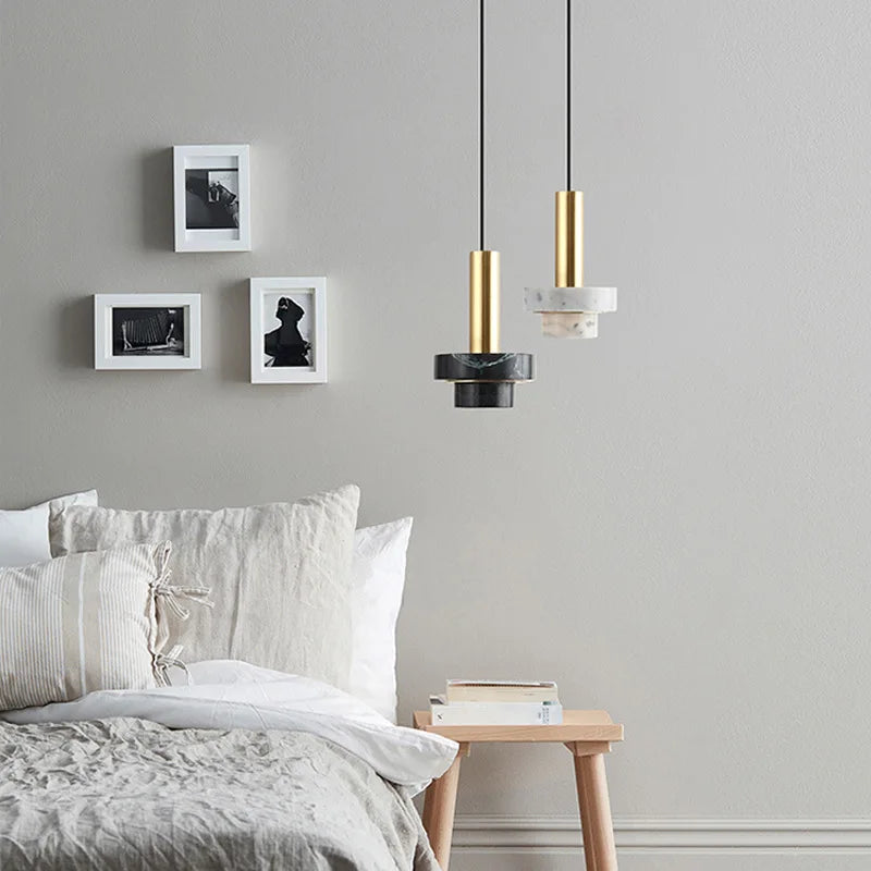 Modern Luxury Marble Pendant Light for Restaurant & Café Décor