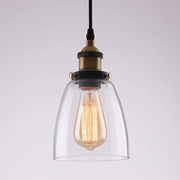 Vintage Glass Shade LED Pendant Light