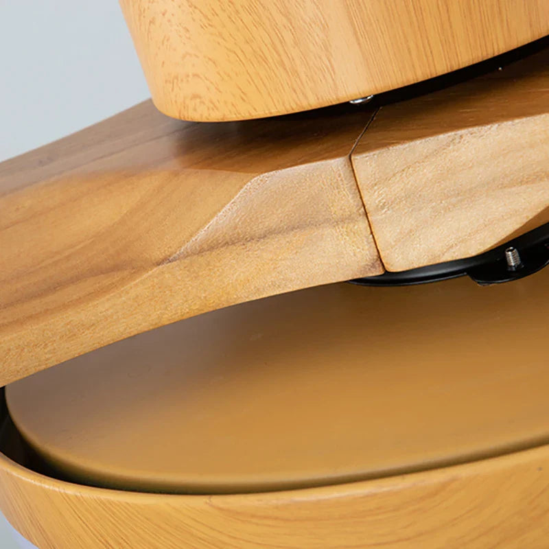 Modern Wood Ceiling Fan with LED Light and Remote Control