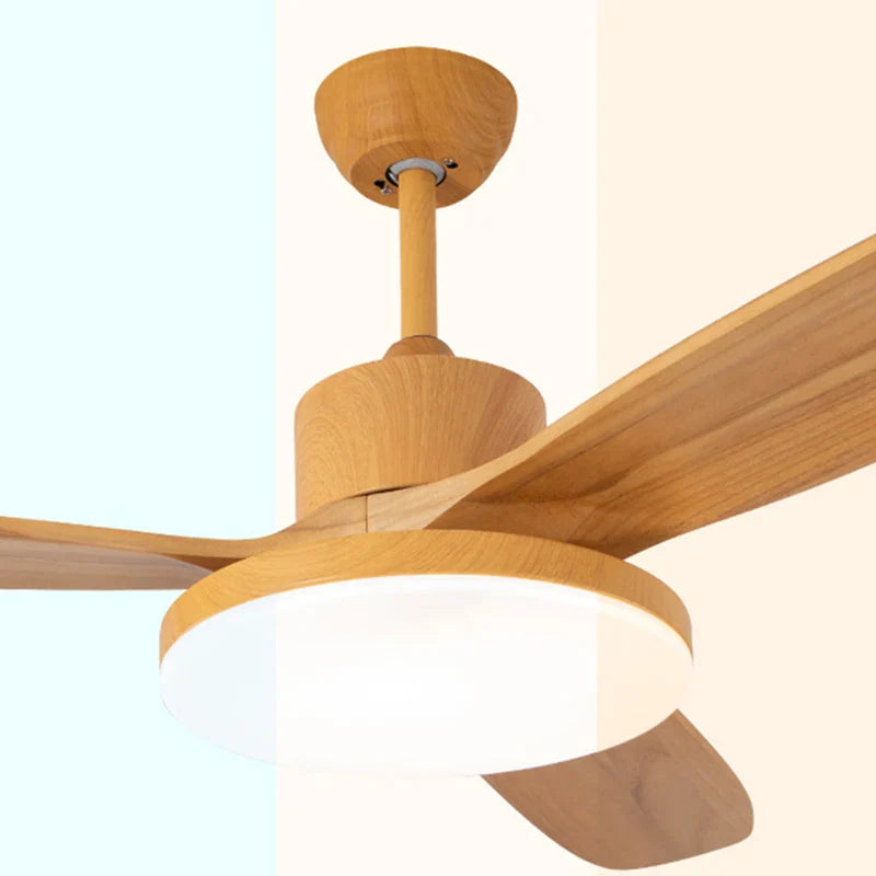 Modern Ceiling Fan with Remote, Adjustable LED Light