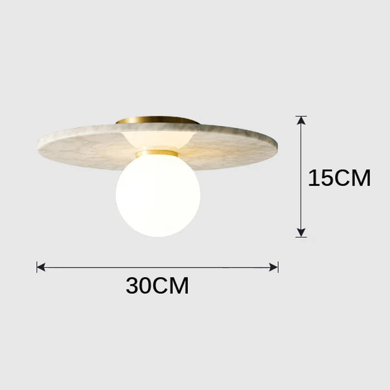 Nordic Marble Ceiling Light for Living Room & Bedroom Decor