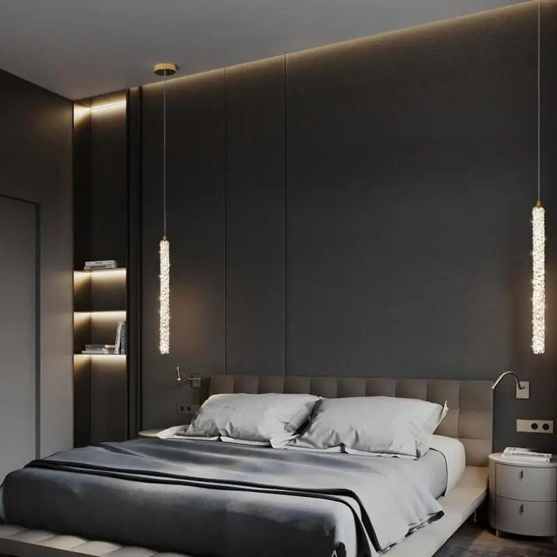 Modern Crystal Bedside Lamp for Home Decor