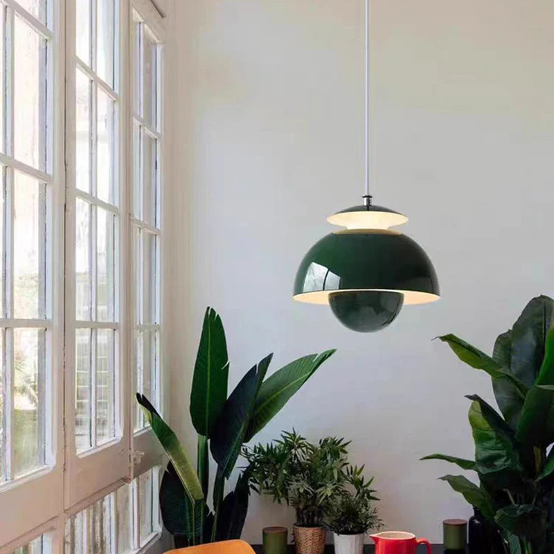 Modern Danish Nordic Designer LED Floral Pendant Light