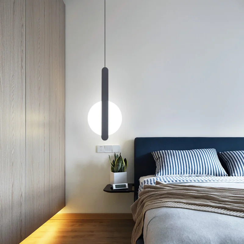 Black Acrylic LED Pendant Light