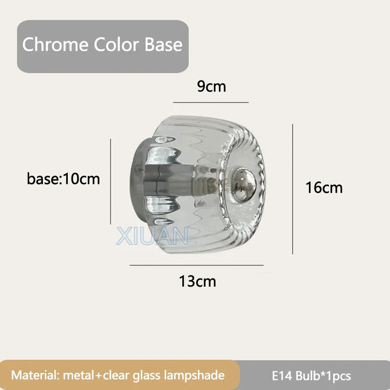 Bauhaus Glass Wall Sconce with Wall Effect