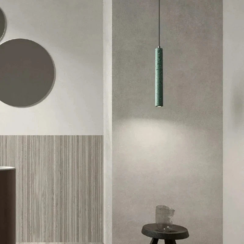 Minimalist Terrazzo Pendant Light for Dining Room or Bedroom