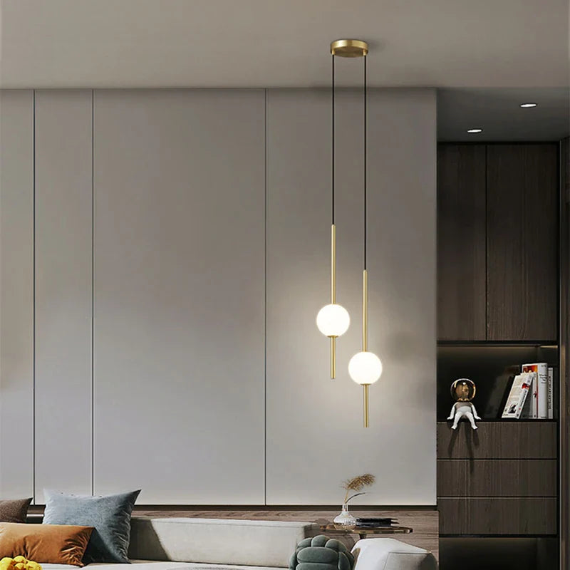 Elegant Fumi Gold Pendant Light