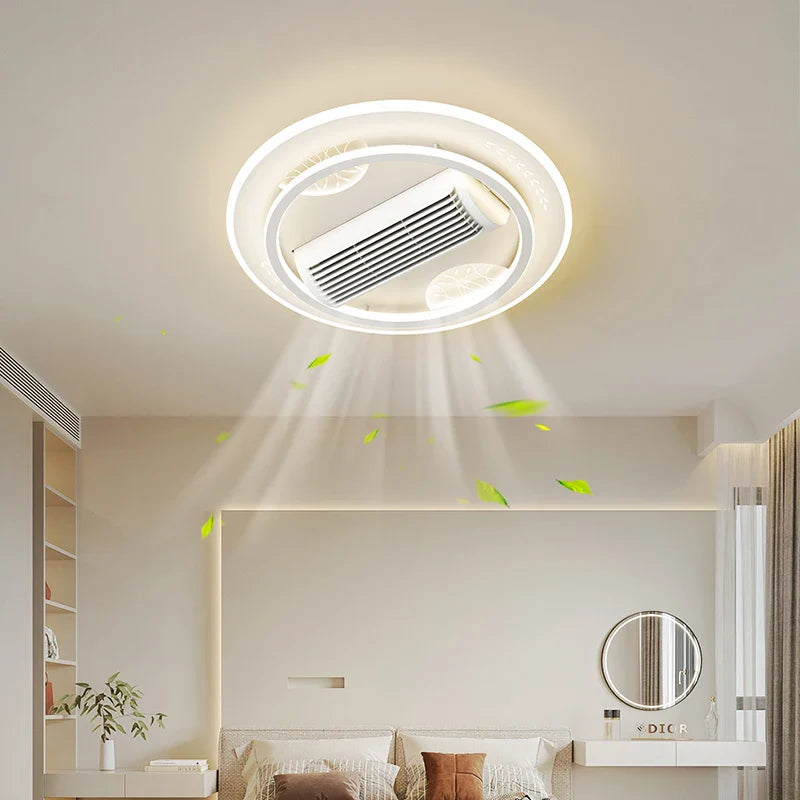 Blade-less Ceiling Fan with Ultra-Thin Modern Lighting
