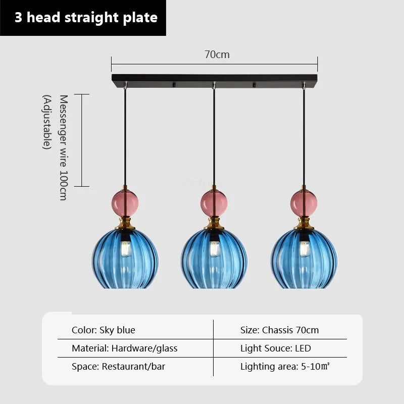 Nordic LED Glass Pendant Light